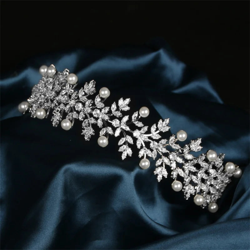 Luxury Bridal Hair Accessories | Cubic Zirconia, Pearl Tiaras & Crowns