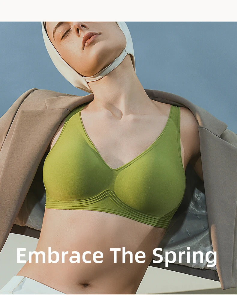 Seamless Push Up Bra for Women Wireless Padded Smooth Invisible Comfortable Bra Woman Breathable Bralettes Woman MX179