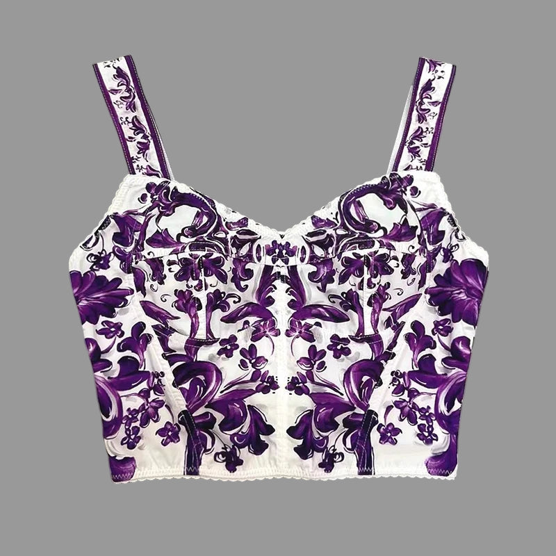 Elegant Women's Silk Top & Printed Cotton Skirt Set – 2-Piece Turn-Down Collar Outfit