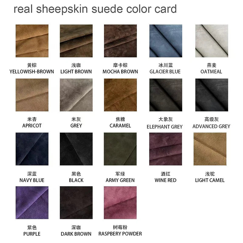 Natural Leather Women's Jacket Autumn Winter Khaki/Black Double Breasted Classic British Style Slim Sheepskin Long Trench Coat