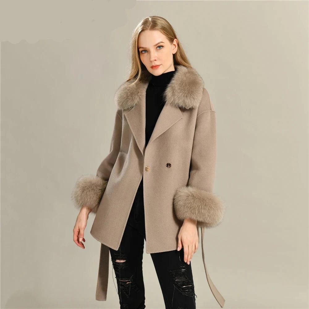 Real wool coat outlet