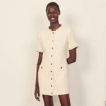 New Woman Dress Brand Sandro Vintage Dresses Women Early Spring Autumn Dress Fashion Casual Daily Wear Dresses for Women