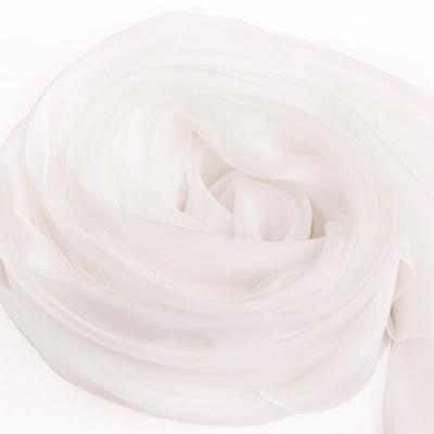 Her Shop accessories White / 200CMX140CM 100% Natural Silk Long Georgette Scarf