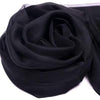 Her Shop accessories Black / 200CMX140CM 100% Natural Silk Long Georgette Scarf