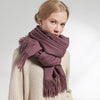 Her Shop accessories Grape Purple / 180x60cm 100% Pure Wool Scarf
