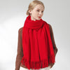 Her Shop accessories Red / 180x60cm 100% Pure Wool Scarf