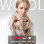 Her Shop accessories 100% Pure Wool Scarf