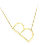 Letter Necklaces Alphabet Initial Pendants