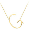 Letter Necklaces Alphabet Initial Pendants
