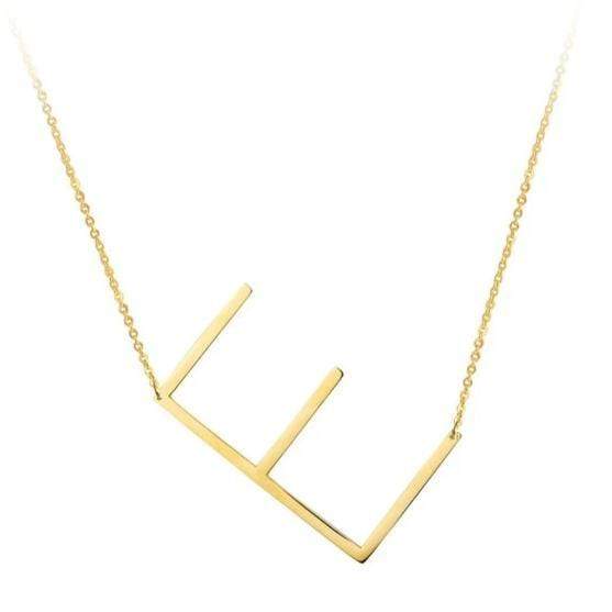 Letter Necklaces Alphabet Initial Pendants
