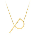 Letter Necklaces Alphabet Initial Pendants