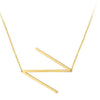 Letter Necklaces Alphabet Initial Pendants