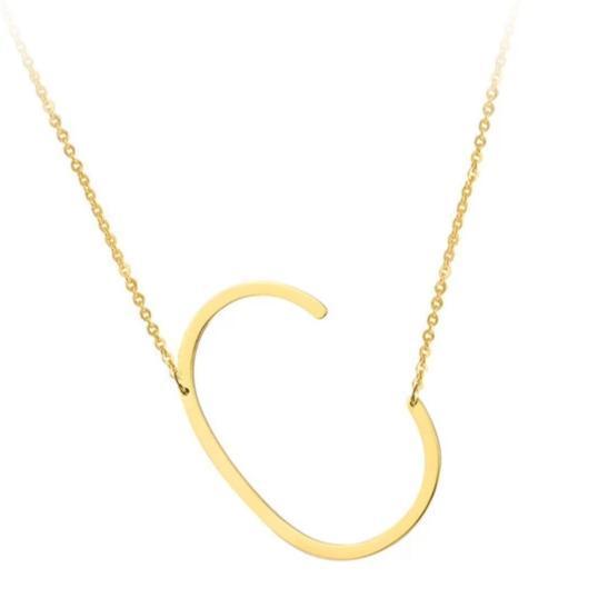 Letter Necklaces Alphabet Initial Pendants