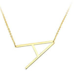 Letter Necklaces Alphabet Initial Pendants