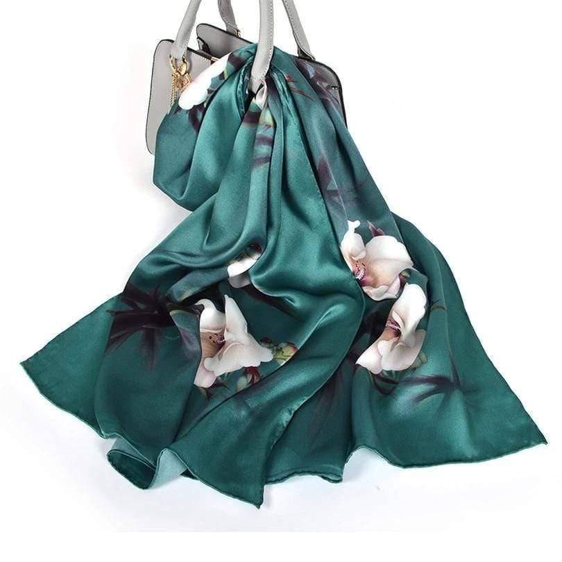 Luxury 100% Pure Silk Scarf 175*52cm - HER SHOP