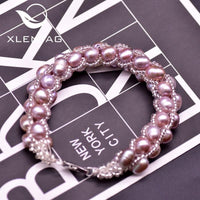 Her Shop accessories Minimalist Natural Purple Pearl Rope Bracelet For Women