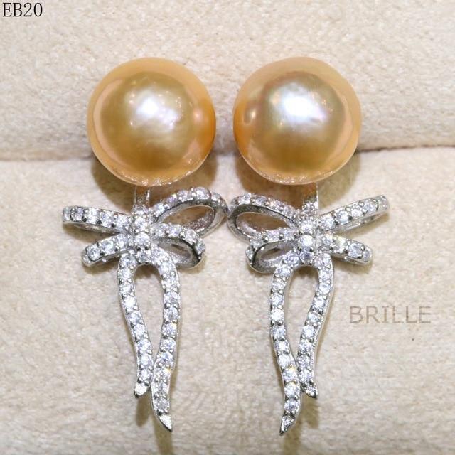 Natural Color Freshwater Edison Pearl Earrings - 9-10mm Fashion Jewelry