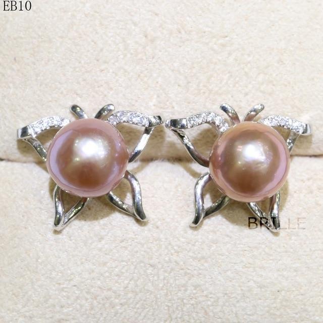 Natural Color Freshwater Edison Pearl Earrings - 9-10mm Fashion Jewelry