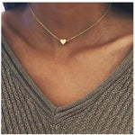 New Gold Silver Plated Small Heart Necklaces