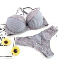 Her Shop accessories Push Up French Lace Bra and Panty