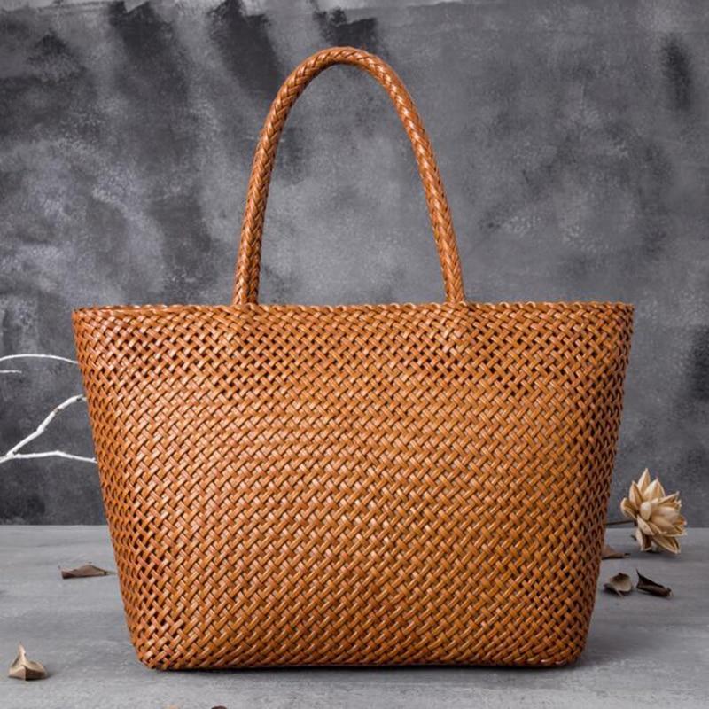 Women Real Leather Handmade Handbag - HER SHOP