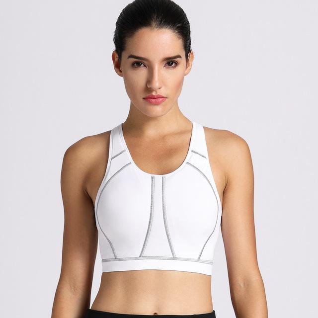 Women's Sports Bra High Neck High Impact Racerback Wirefree Full Coverage  Padded Supportive