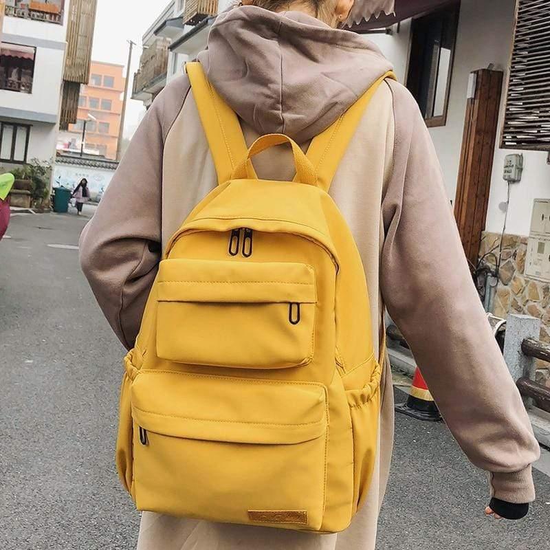 Waterproof Nylon School Backpack for Women