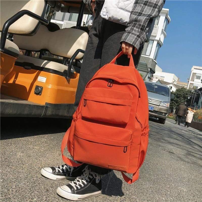 Waterproof Nylon School Backpack for Women