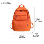 Waterproof Nylon School Backpack for Women
