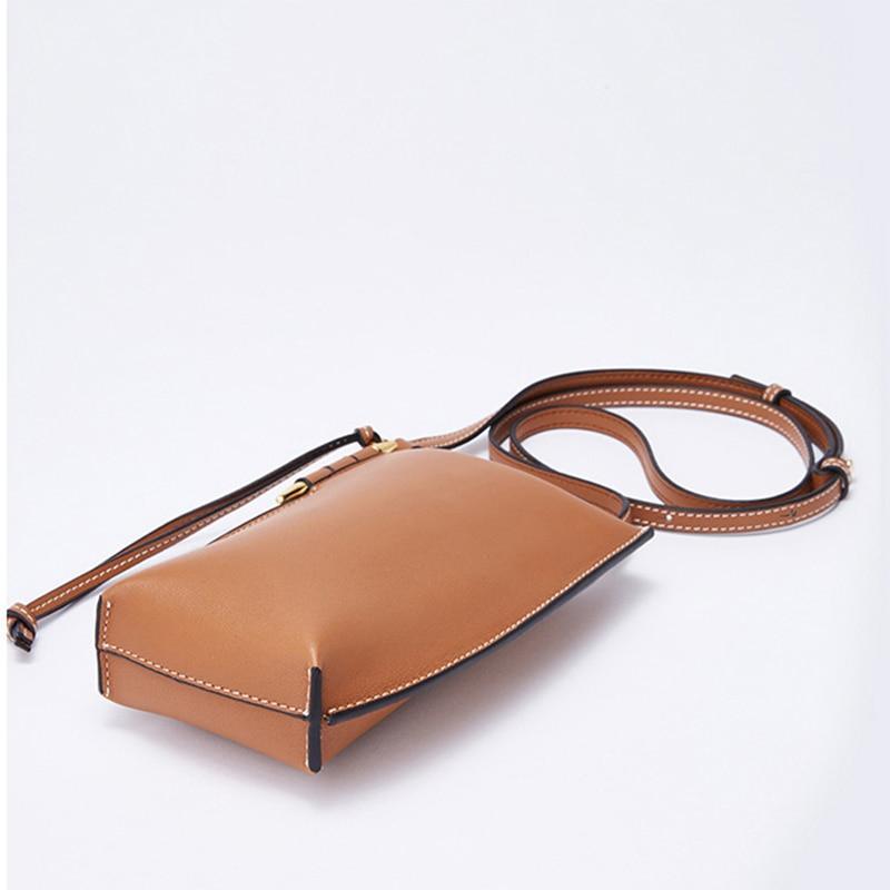 Her Shop bag Genuine Leather Bucket Bag
