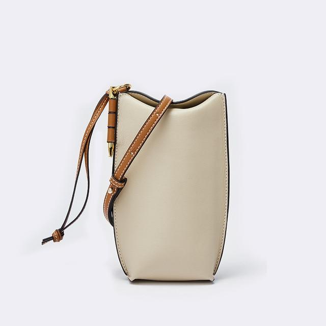 Her Shop bag 5 / 20x9x4 cm Genuine Leather Bucket Bag