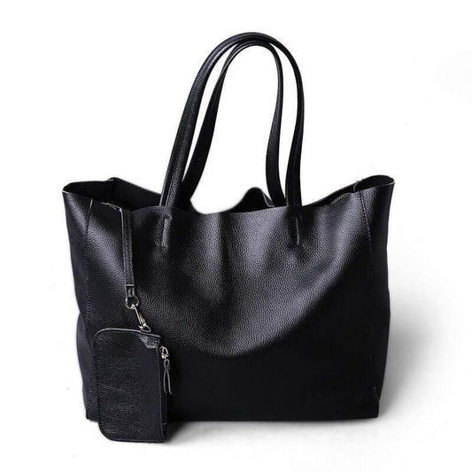 Women's Deluxe Genuine Cowhide Leather Totes - HER SHOP