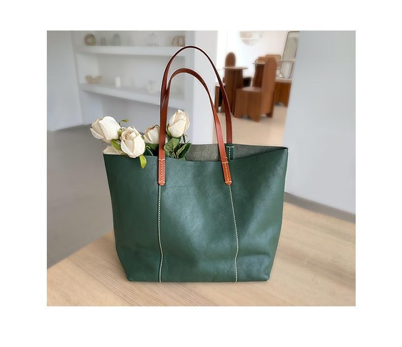 Women's Deluxe Genuine Cowhide Leather Totes