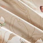 Her Shop Bedding 100% Cotton Soft Flowers Birds Print Bedding Set