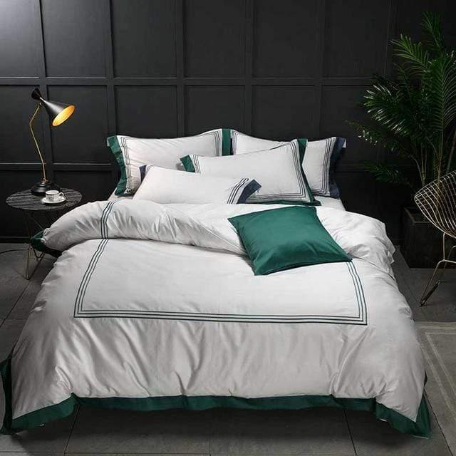 Her Shop Bedding 5-star Hotel White Luxury 100% Egyptian Cotton Bedding Sets