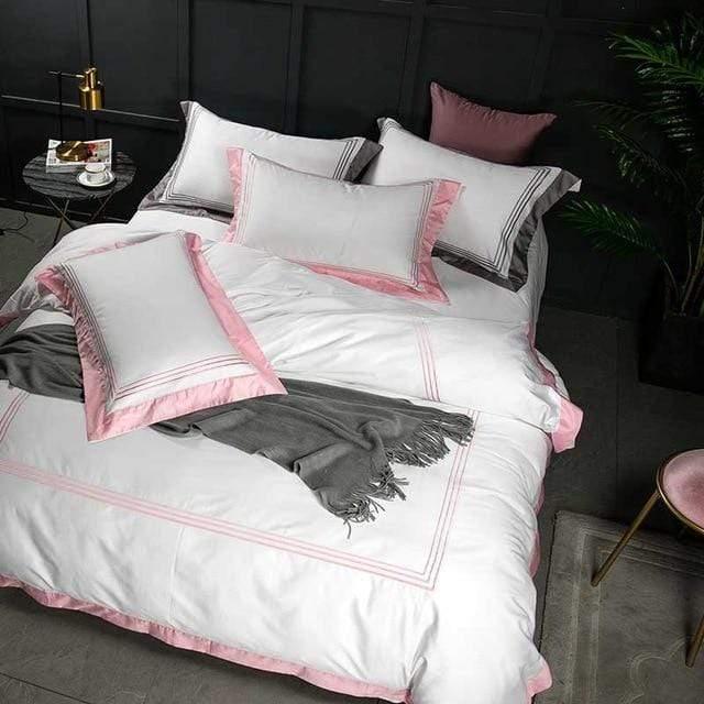 Her Shop Bedding 5-star Hotel White Luxury 100% Egyptian Cotton Bedding Sets