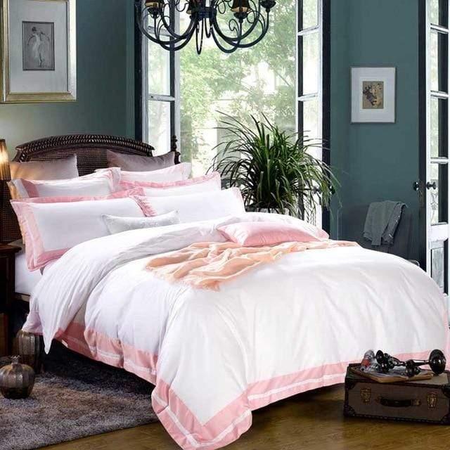 Her Shop Bedding 5-star Hotel White Luxury 100% Egyptian Cotton Bedding Sets