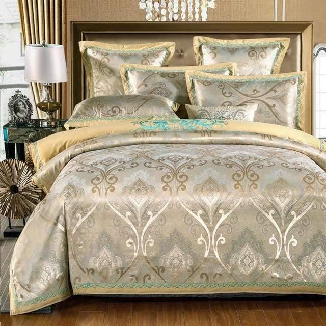 Premium Egyptian Cotton Jacquard Duvet Cover Set