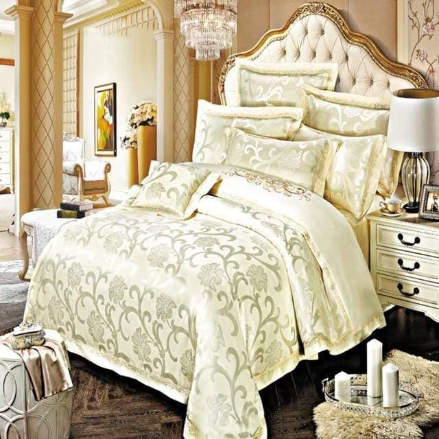 Premium Egyptian Cotton Jacquard Duvet Cover Set