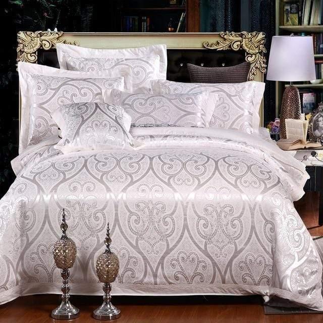 Premium Egyptian Cotton Jacquard Duvet Cover Set