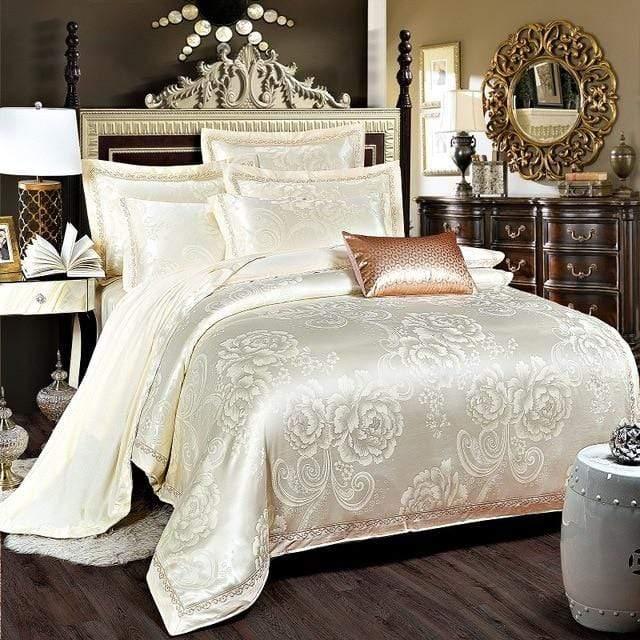 Premium Egyptian Cotton Jacquard Duvet Cover Set