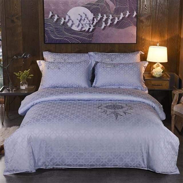 Her Shop Bedding 10 / Queen 4pcs Europe luxury Embroidery Bedding Sets 100% Egypt Cotton Bedclothes Duvet/Quilt Cover Bed Linen Sheet wedding Set Queen King Size