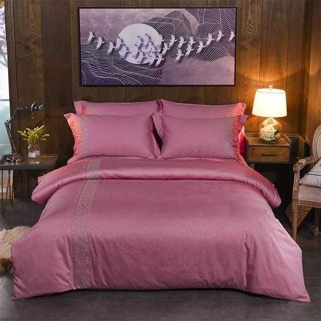 Her Shop Bedding 11 / Queen 4pcs Europe luxury Embroidery Bedding Sets 100% Egypt Cotton Bedclothes Duvet/Quilt Cover Bed Linen Sheet wedding Set Queen King Size