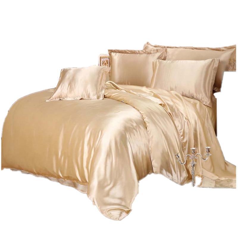 Luxury Satin Silk Bedding Duvet Cover Set - HER SHOP