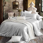 Satin 100% Pure Mulberry Silk Bedding Sets Duvet Cover