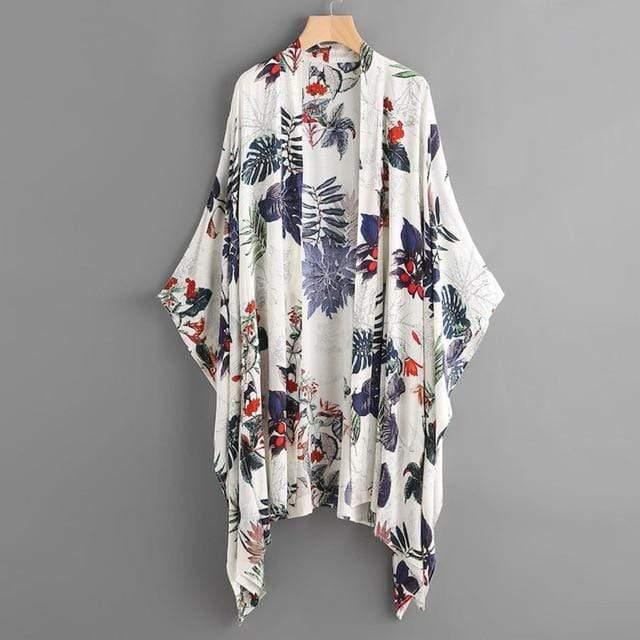 Floral Printed Blouse Summer Cardigan - HER SHOP