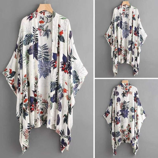 Floral Printed Blouse Summer Cardigan - HER SHOP