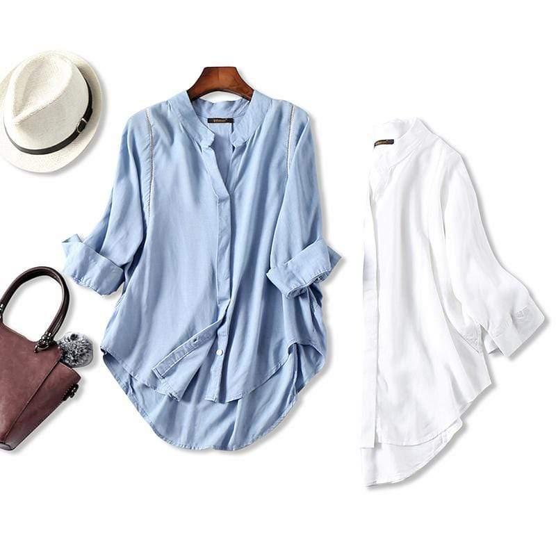 Women Fall Blouse 3/4 Sleeves - HER SHOP