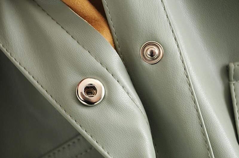 Women Motorcycle Leather Shirt