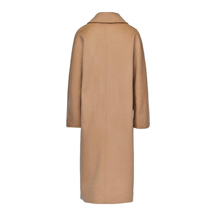 Her Shop Coats, Jackets & Blazers 100% Wool Elegant Double Breasted Belted Warm Wool Coat
